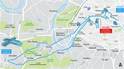 marathon de paris 2024 route